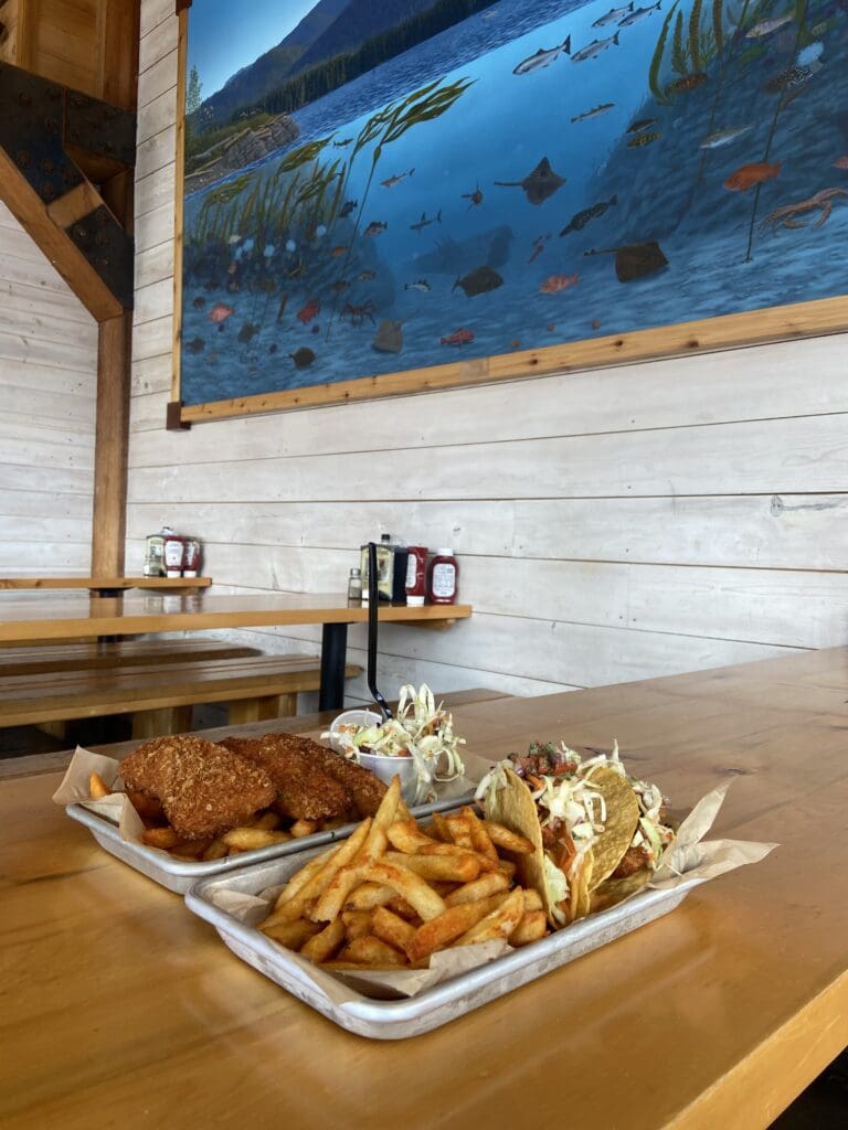 Alaska Fish House Fish tacos and fish and chips at Alaska Fish House